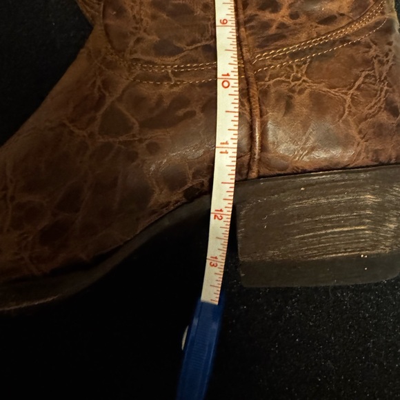 Cavender's Embroidered Western Brown Heeled Boots Size 8 EUC - Picture 11 of 15